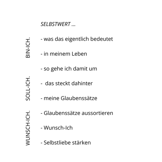 Selbstwert-Workbook
